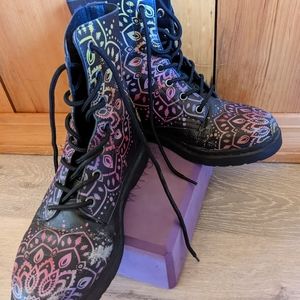 Yes We Vibe Chakra Combat Boots